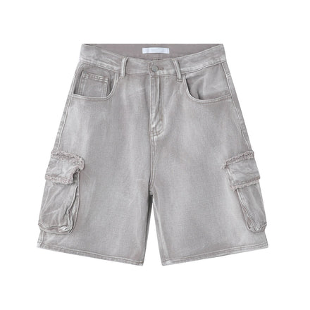 Denim Large Pocket Cargo Pants