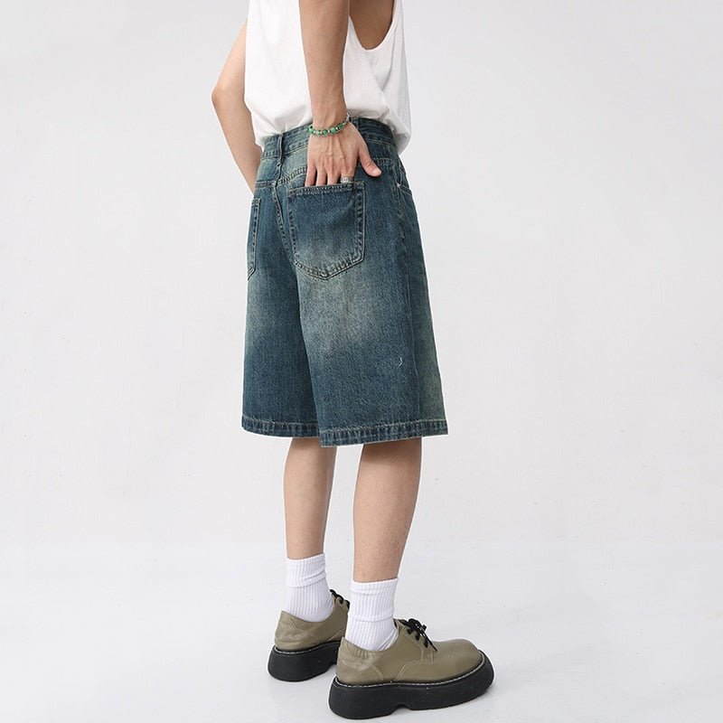 Denim Shorts Loose Korean Style