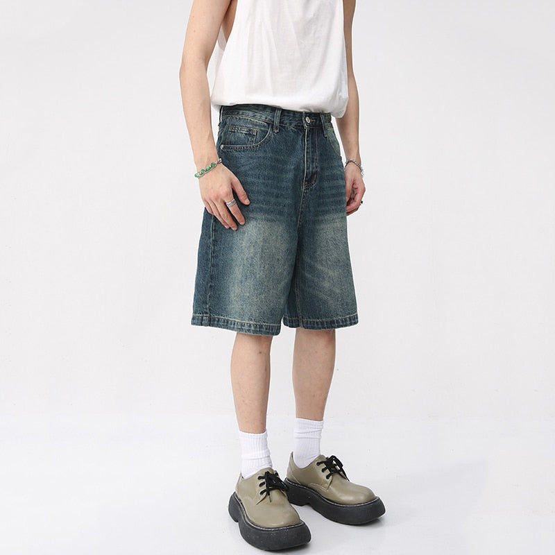 Denim Shorts Loose Korean Style