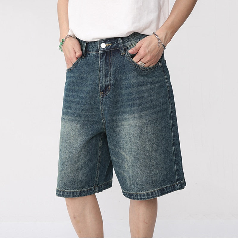 Denim Shorts Loose Korean Style