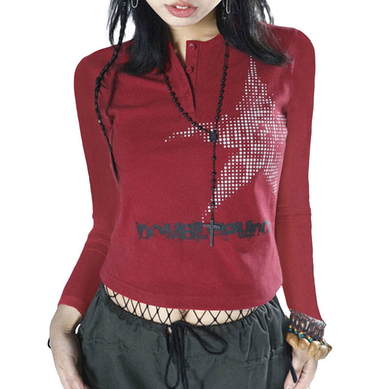 GLITTER Rhinestone Long Sleeve Top