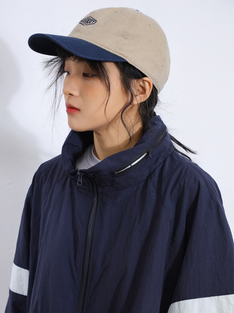 Vintage Striped Windbreaker
