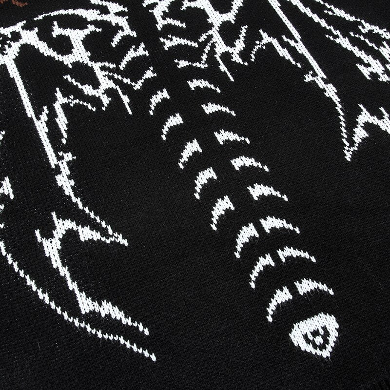 SPINE Distressed Wool Sweater