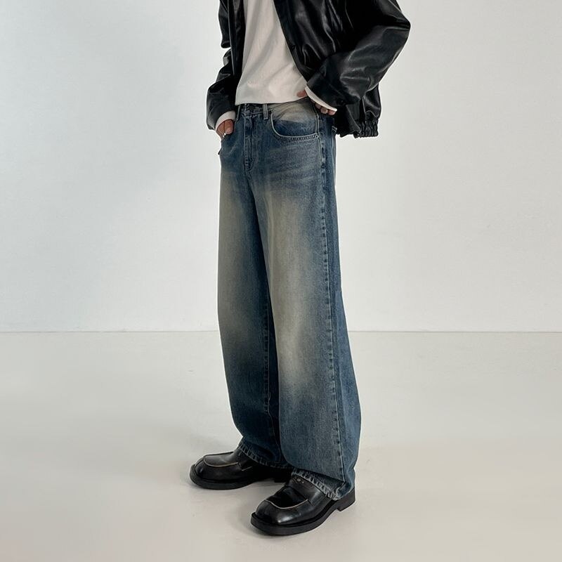 FADED Wide-Leg Baggy Jeans