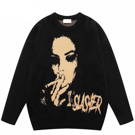 SLASHER Knitted Sweatshirt
